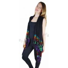 half tie dye overthrow sleeveless